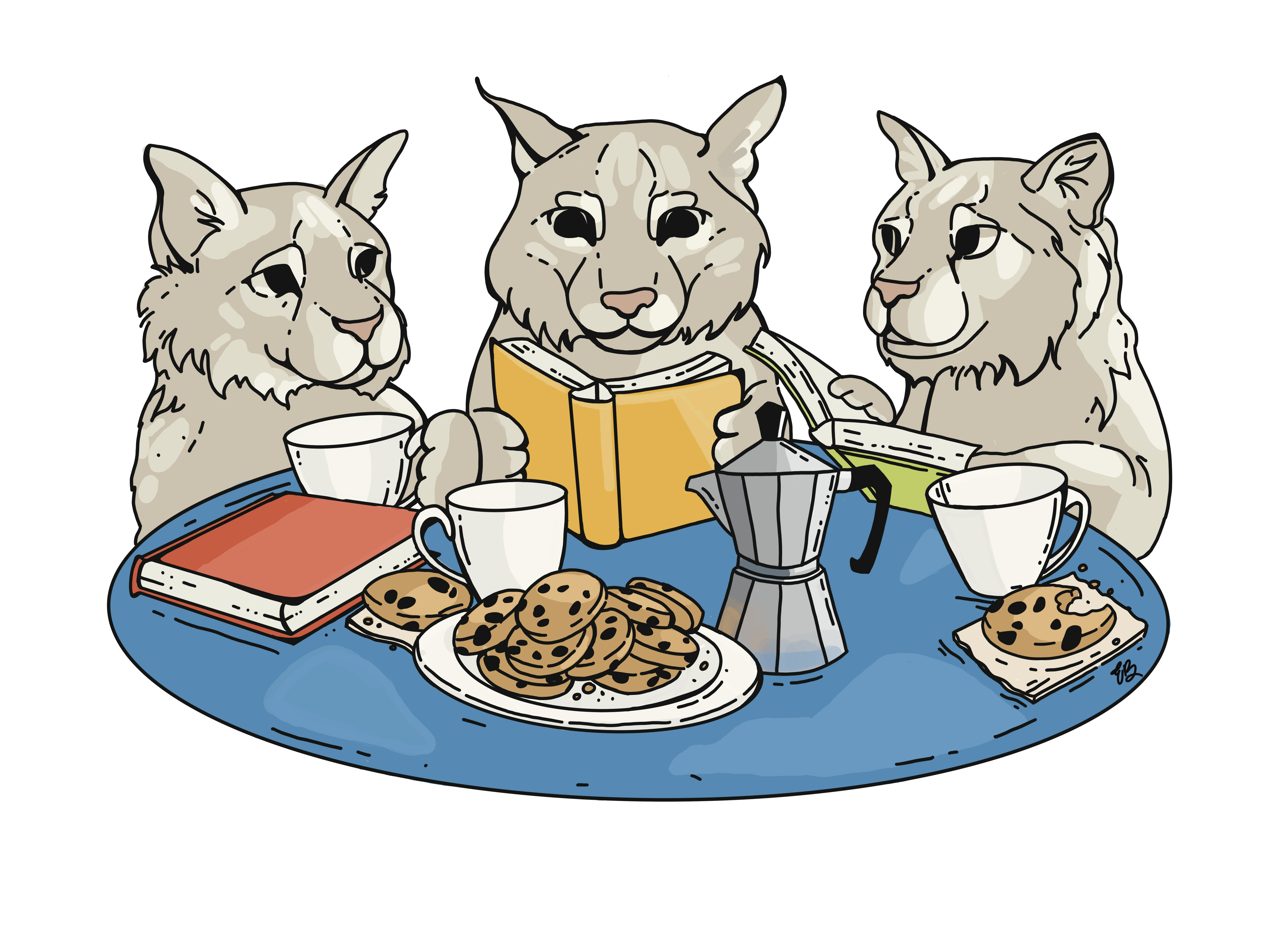 Bobcat Browse Bobcats, books and cookies