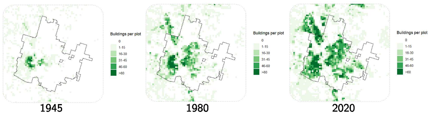 Figure 2: Intensity of Land Development in Medford, OR