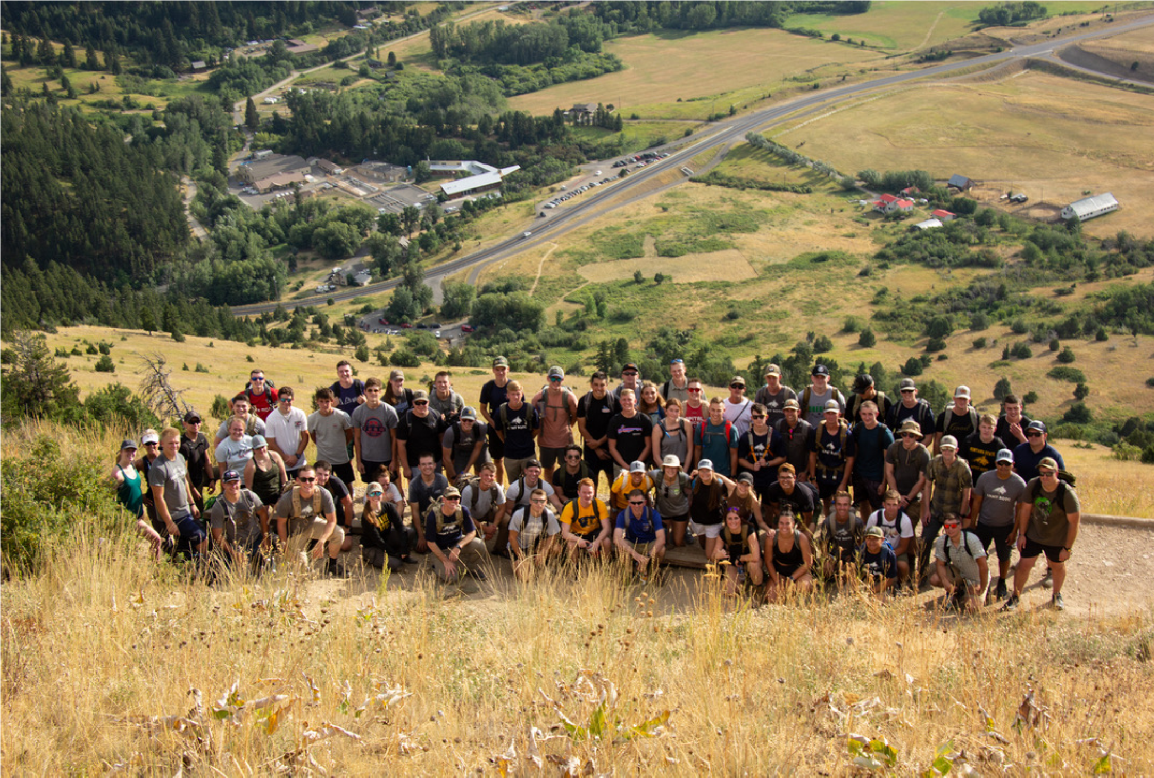 New Cadets at the M Hike