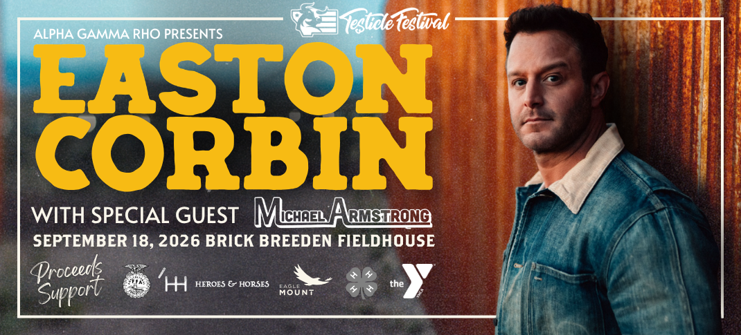 Easton Corbin at ARG's Tesitical Festival September 18th, 2026