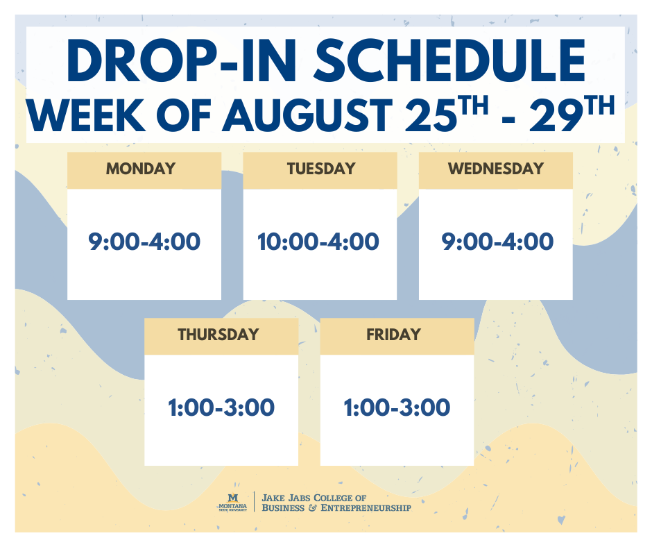 Drop In Schedule