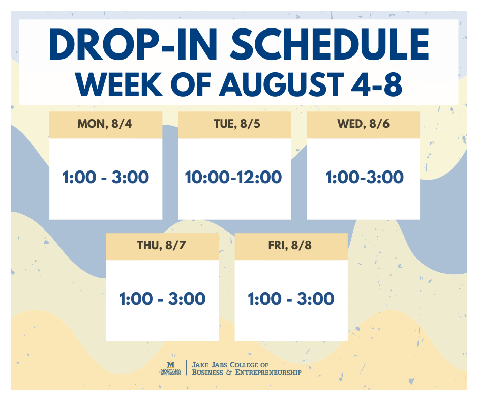 Drop In Schedule