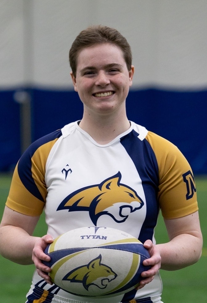 Picture of Tony with rugby ball