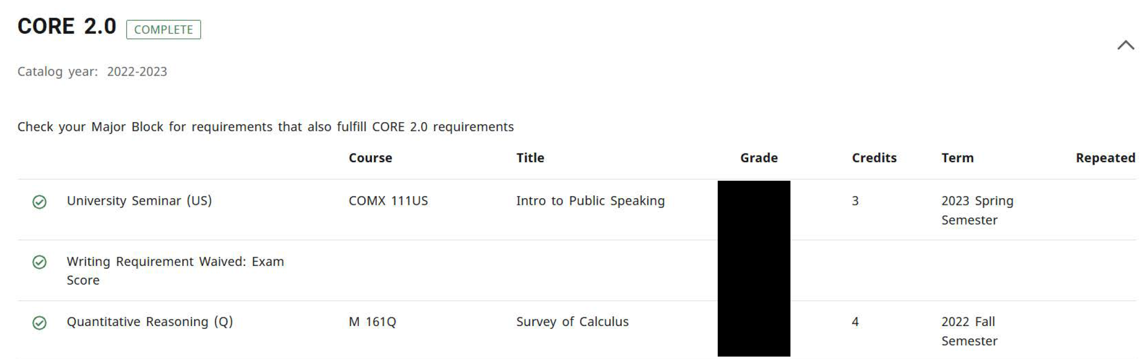 general education requirements