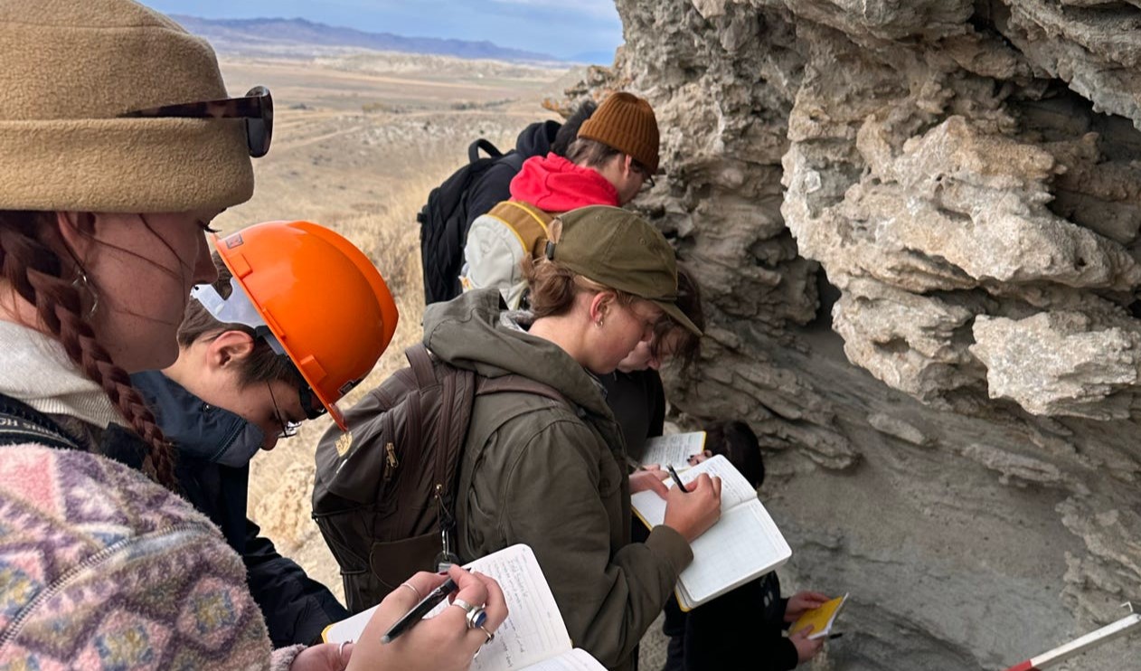 students taking notes