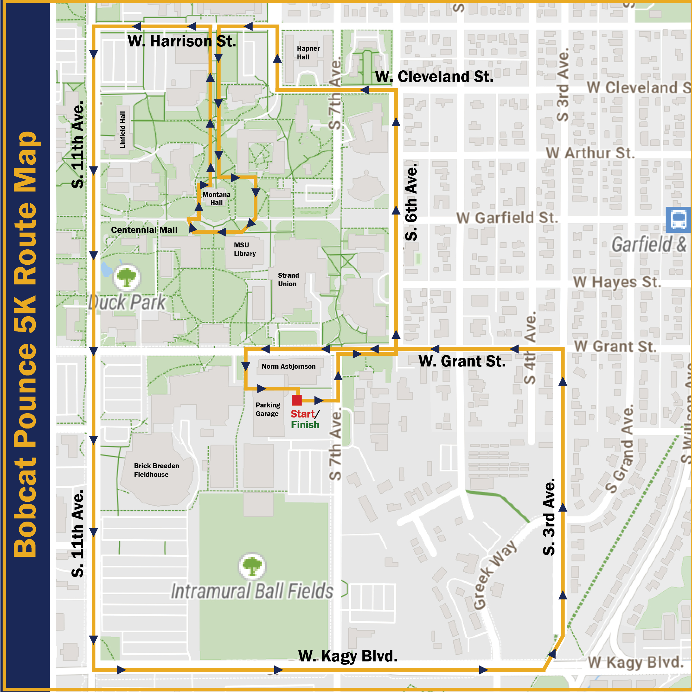 Bobcat Pounce 5K - 2023 Bobcat Pounce 5K is on April 26th, 2025 - Map