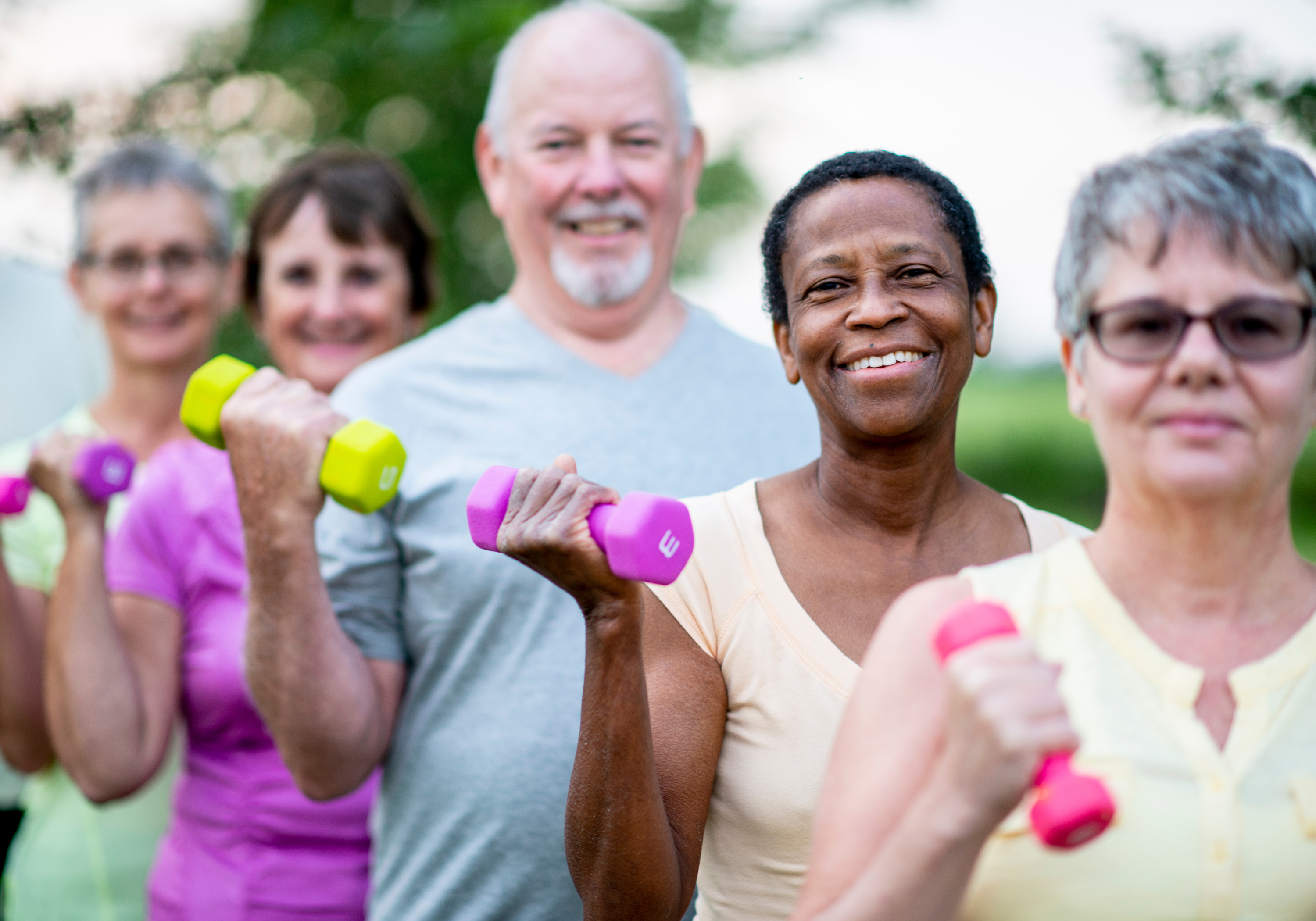 Seniors Excercising 