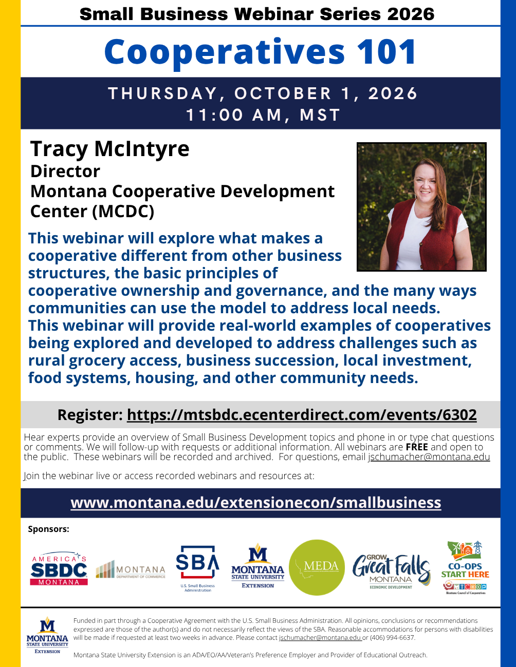 Small Business Webinar-October 2026