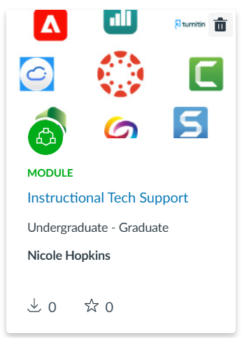 instructional tech support module