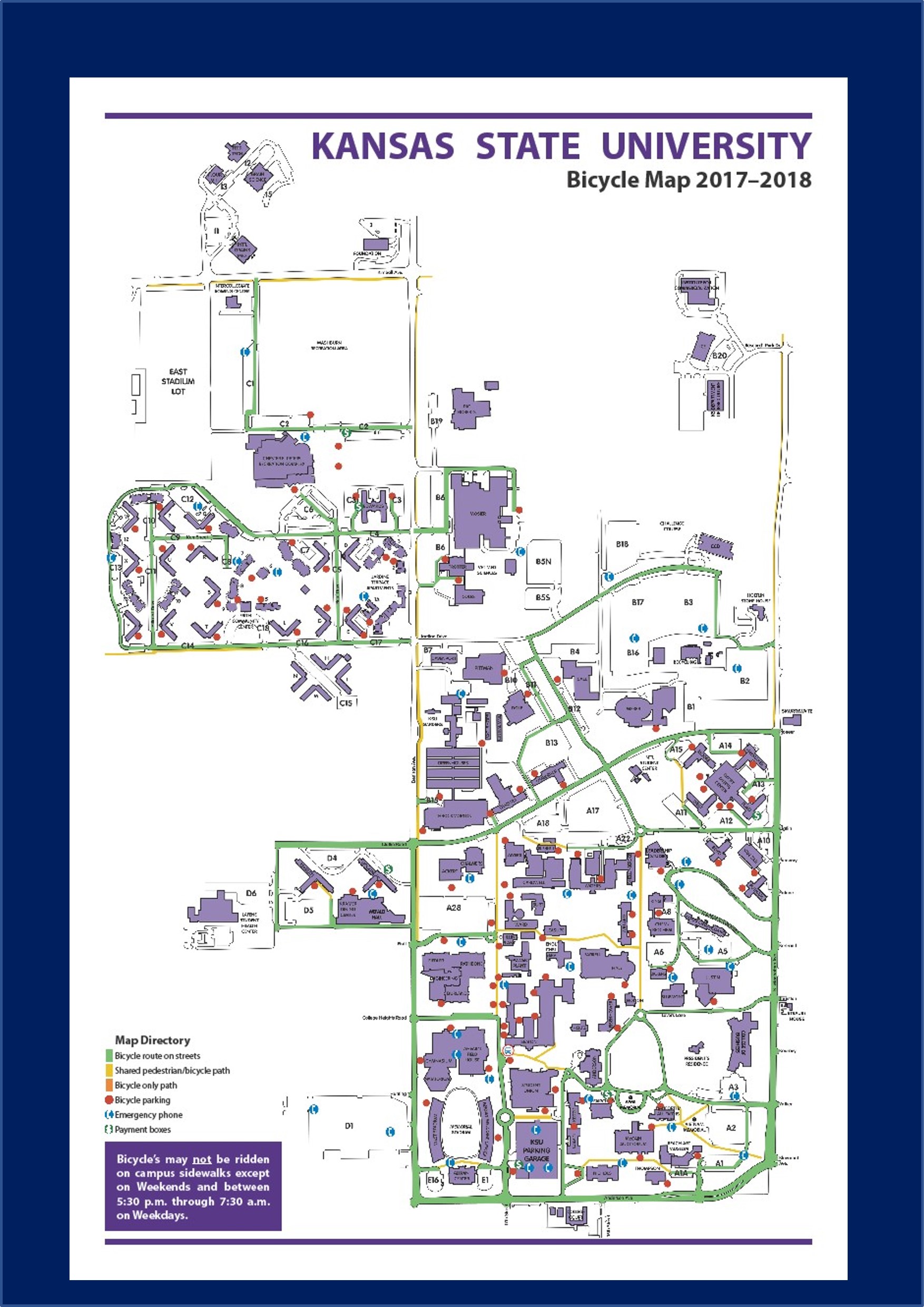 Kansas State Bike Map