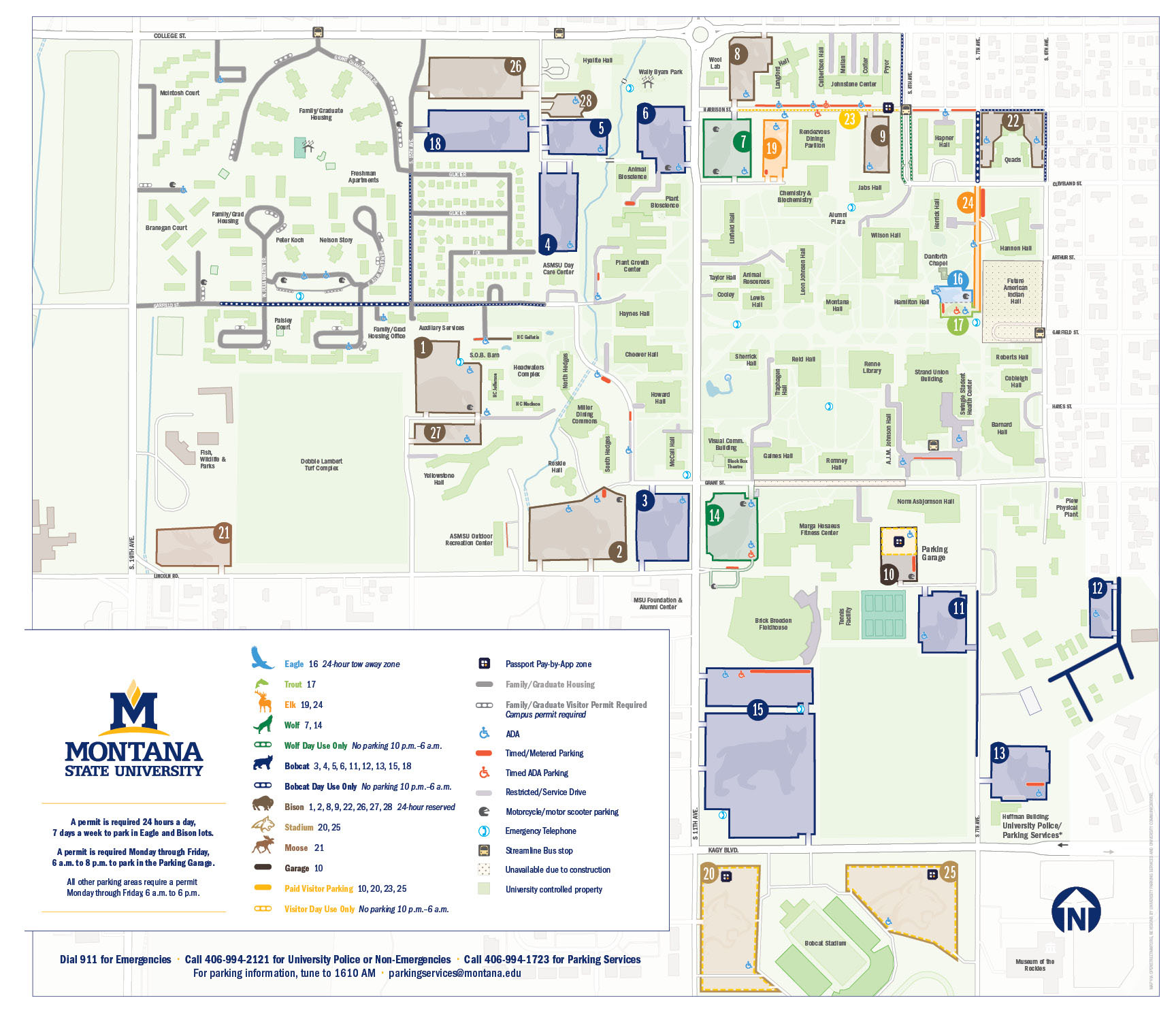 2019 Parking Map