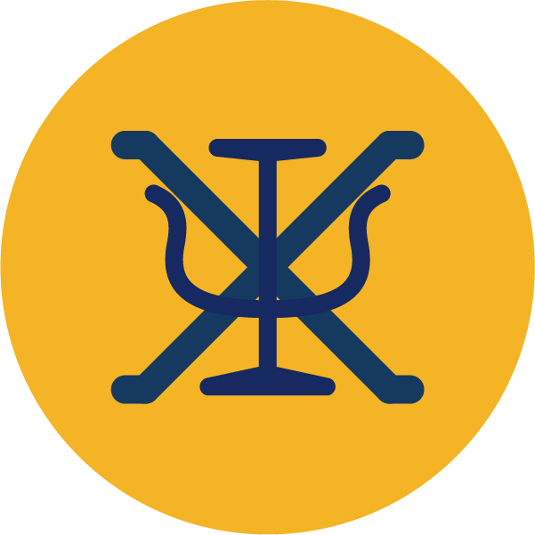 Yellow circle with a blue psi symbol over a blue chi symbol icon