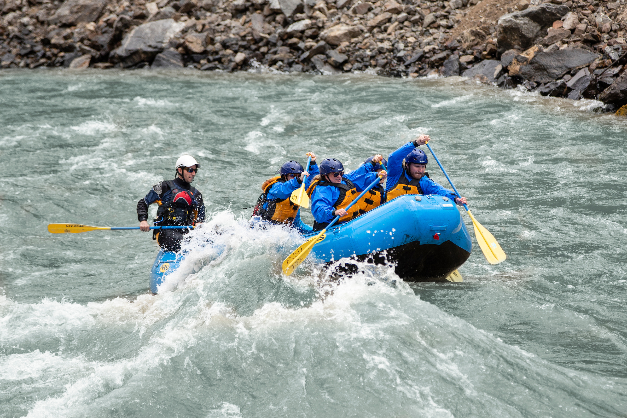 People White Water Rafting