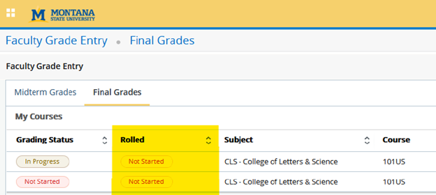 rolling grades